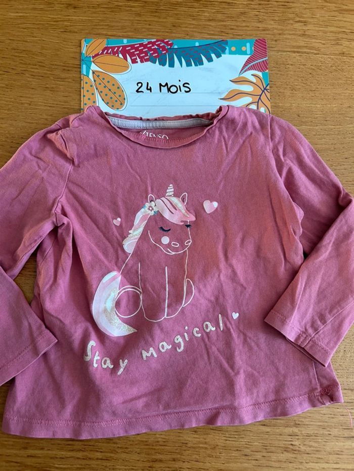 Lot de tee-shirts ML fille - 17 pièces - 24 mois - photo numéro 12