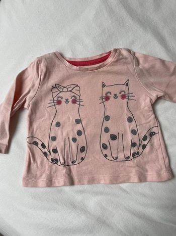 Tshirt manches longues 3 mois in extenso motif chats