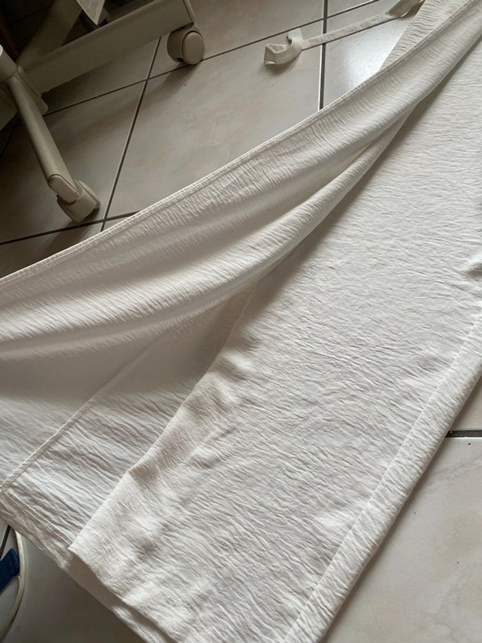 Pantalon blanc crème Zara taille M - photo numéro 2