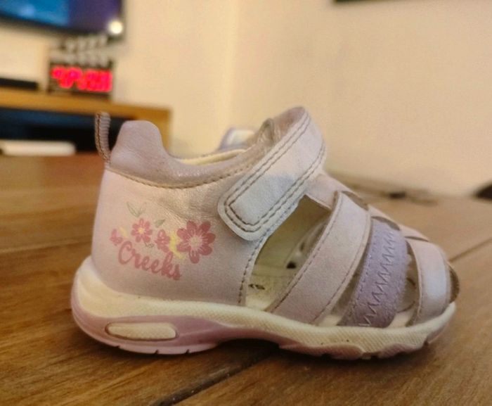 Sandales bébé fille Creeks rose pâle – pointure 20 - photo numéro 3
