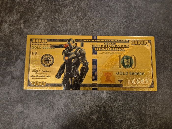 Billet OR à collectionner War machine Marvel