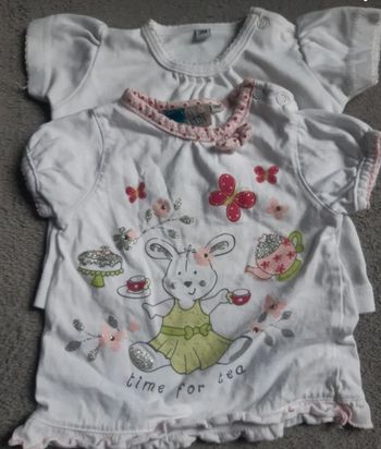 Lot de 2 tee-shirts 3 mois
