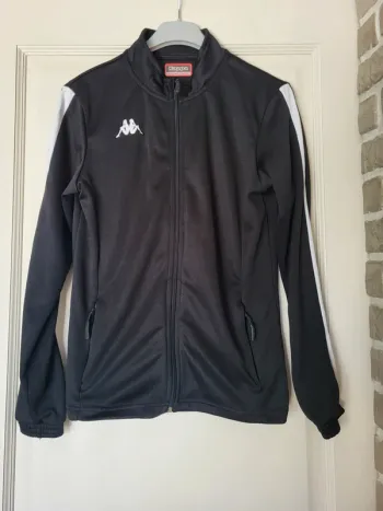 Veste zippée noir garçon Kappa