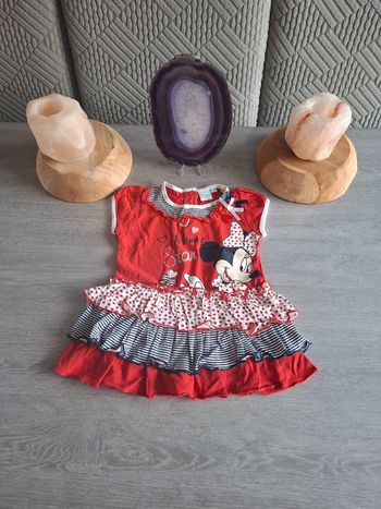 Robe à volants minnie taille 3 mois