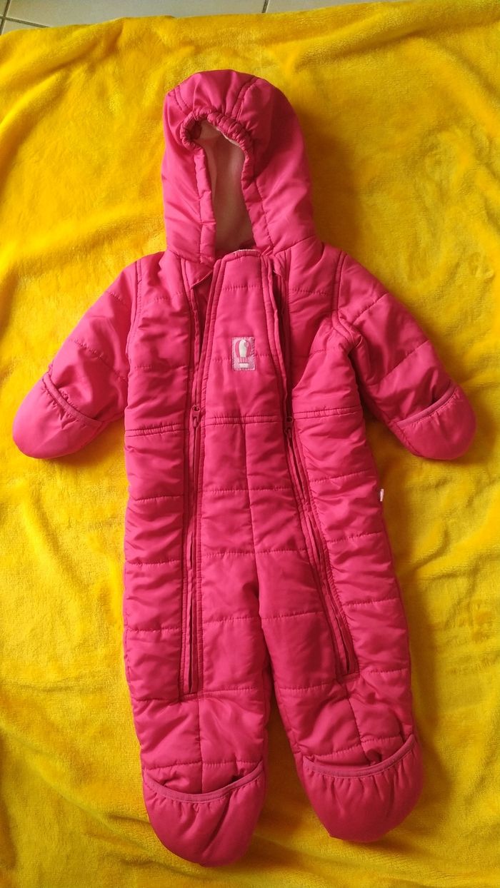 Combinaison chaude 12 mois - 74/80 avec pieds et mouffles