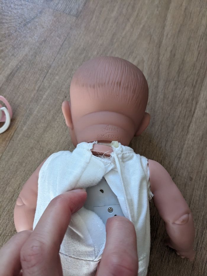Poupon bébé sonore arias avec tétine - photo numéro 3
