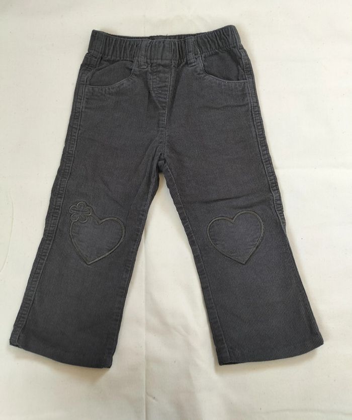 Pantalon velours gris 3 ans