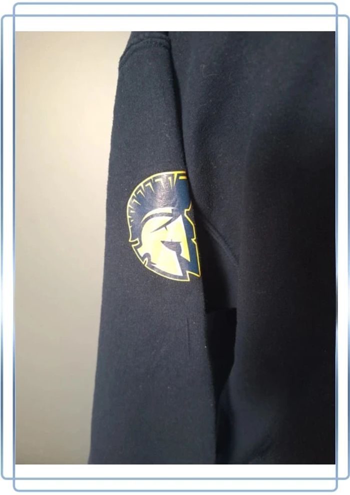sweat a capuche / Hoodie gildan universitaire - taille L - homme - bleu foncé (319) - photo numéro 4