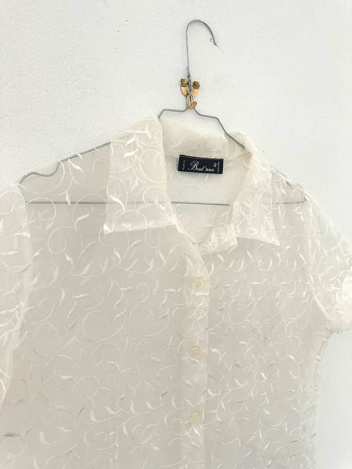 🤍 Sublime chemise Vintage coquette Bout’sina 🤍 - photo numéro 2