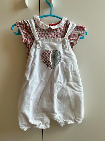 Ensemble salopette courte & body