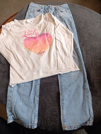 Ensemble tee shirt et jeans