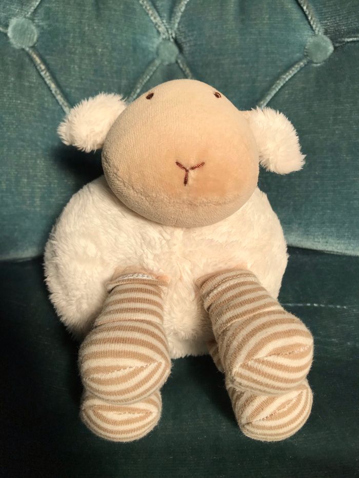 Doudou peluche mouton Natalys - photo numéro 6