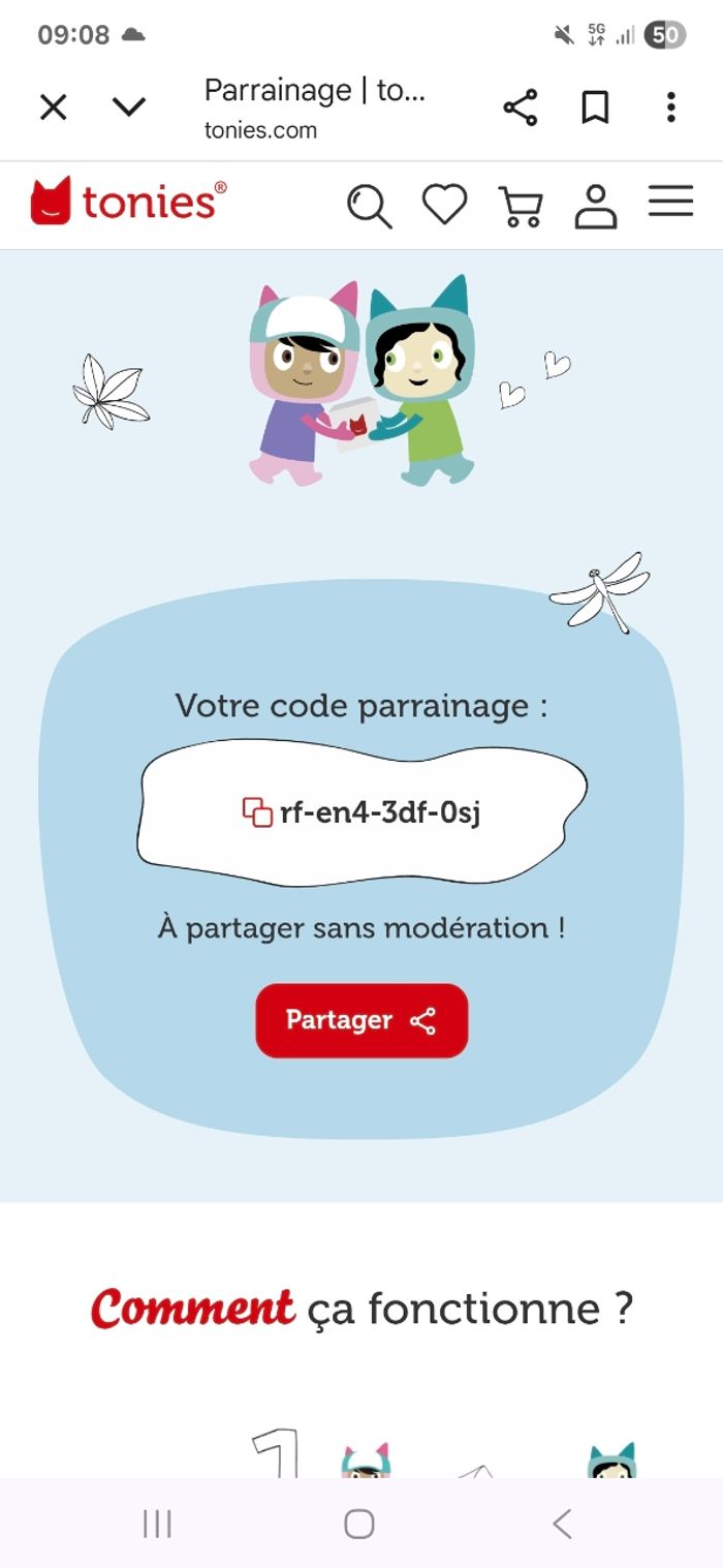 Code tonies