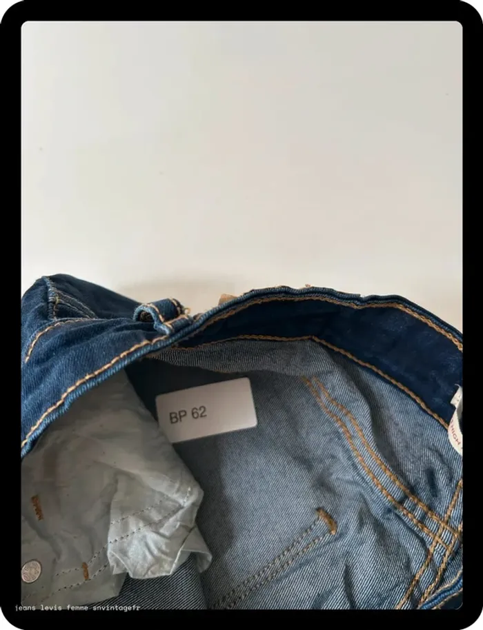 Jean Levi's Femme Marine | 721 High Rise Skinny | Taille W30 L30 FR40 | Très Bon État | BP62 - photo numéro 4