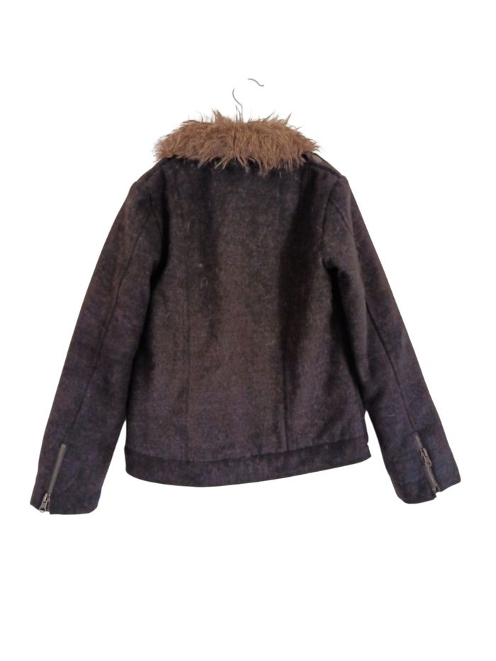 Blouson type laine col fourrure A1478 - photo numéro 2