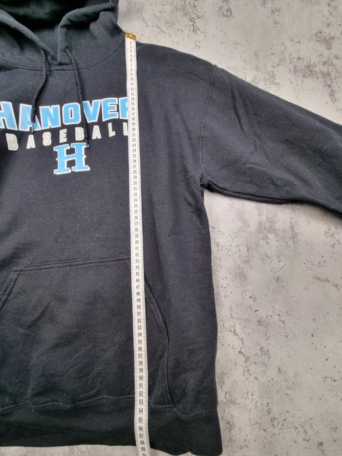 Pull à capuche noir “Hanover Baseball”, M Hommes - photo numéro 7