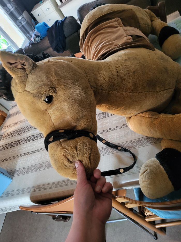 Grande peluche cheval - photo numéro 3
