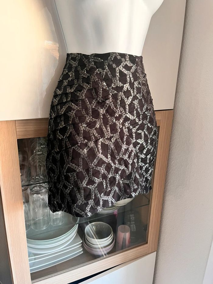 Jupe paillettes mango taille m neuve