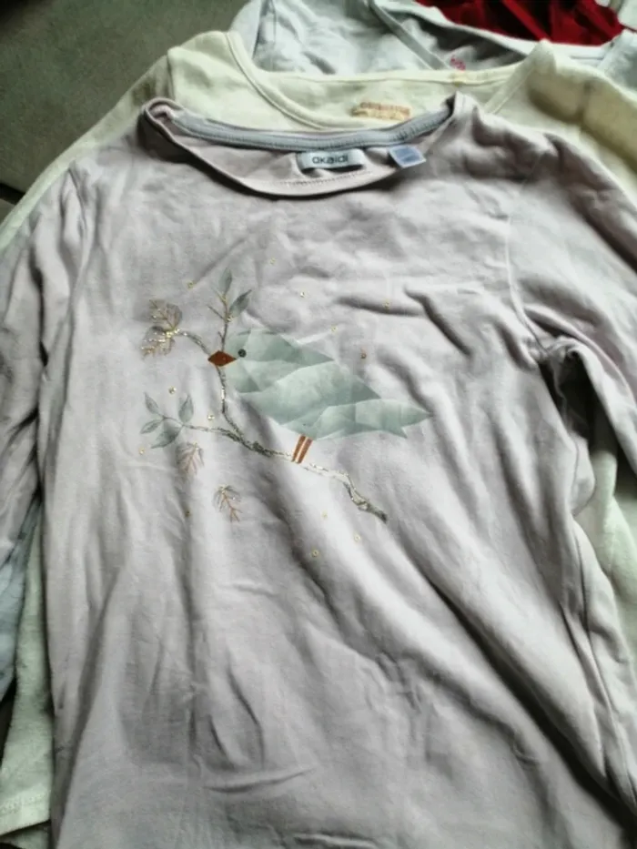 Lot 4 t-shirt manche longue 12 ans - photo numéro 3
