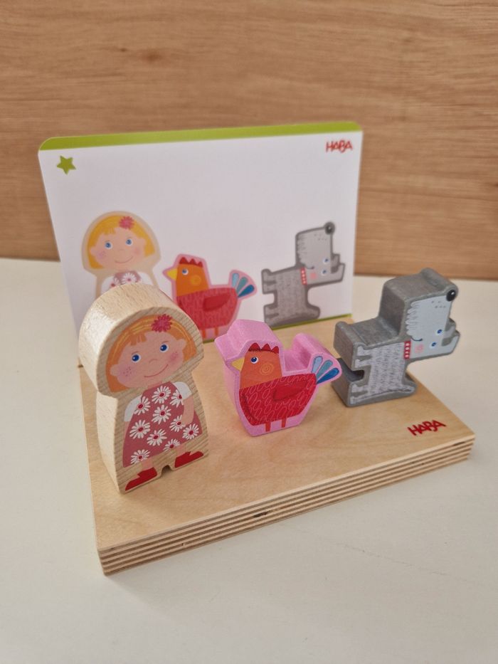 Jeu à empiler 3D À la ferme en bois par Haba - photo numéro 3