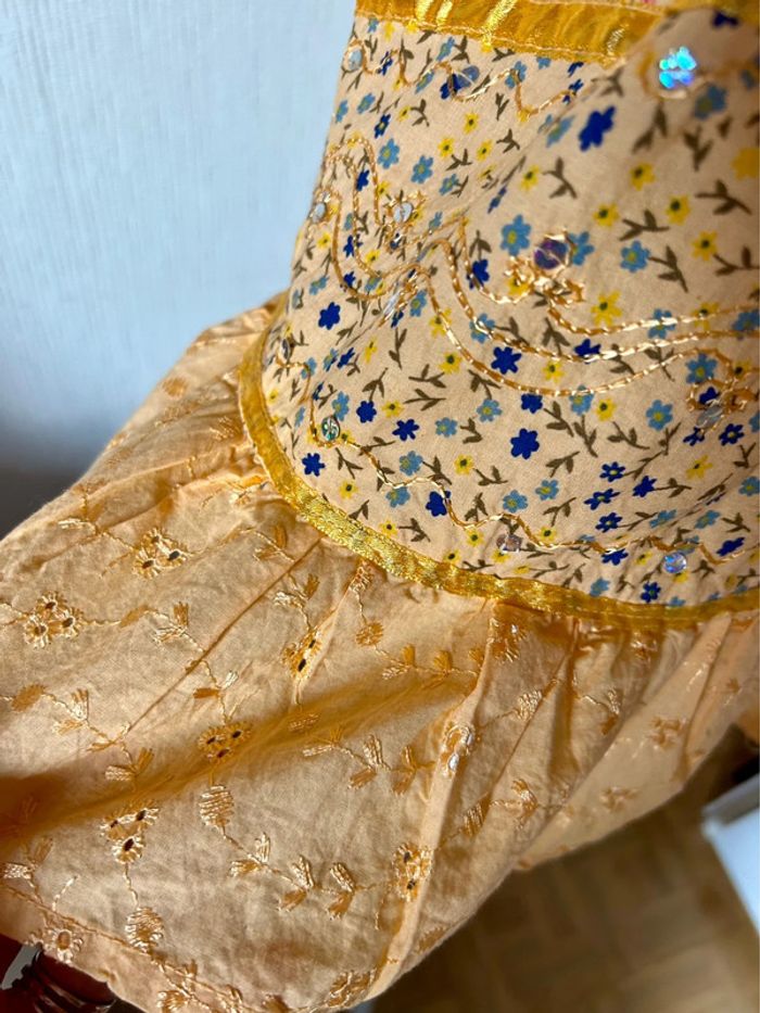 🌞🌿Top boho chic et lumineux brodé made in India Summer fairy soul hippie top🌿🌞 - photo numéro 14