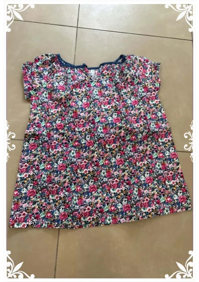 🌸 Chemisier fille fait main - taille 12 ans 🌸 - photo numéro 5