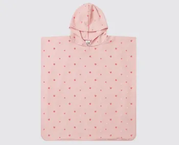 Poncho fraise neuf de plage enfant fille tutete
