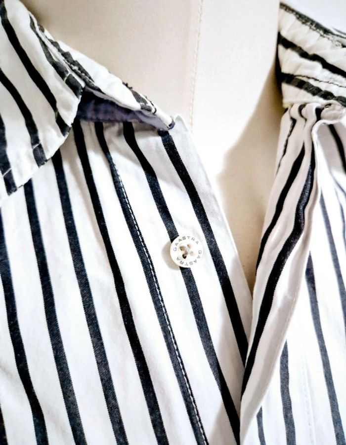 Chemise blanche lignée bleu marine - 164 - gaastra - photo numéro 5