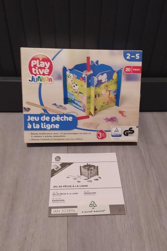 Jeu en bois de pêche à la ligne Play Tive Junior 2-5 ans - photo numéro 2