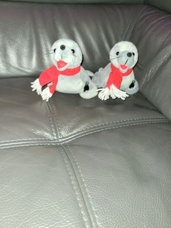 Lot 2 peluches Otarie Coca-Cola