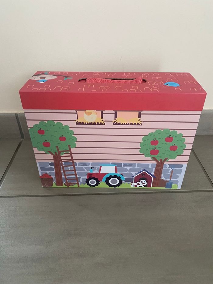 Jeu valise ferme avec animaux - photo numéro 4