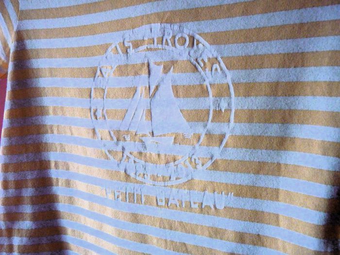 T-shirt Fille Petit Bateau 10 ans marinière TBE Manche courte - photo numéro 2