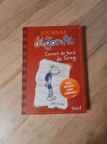 Livre le journal d'un  dégonflé  carnet  de  bord de Greg
