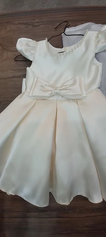 Robe cérémonie beige