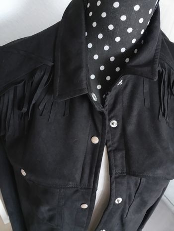 Veste Chemise en suédine noir 38