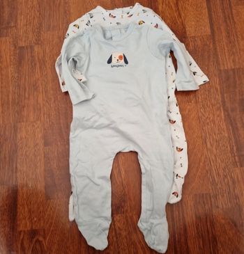 Lot 2 pyjamas grenouillères été 6 mois 67cm