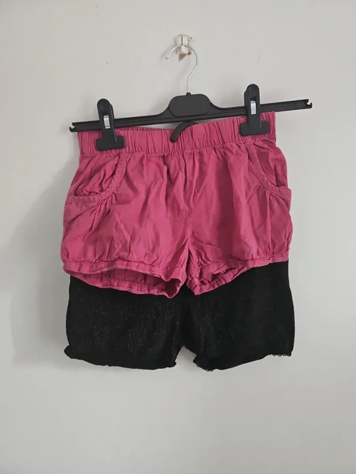 Lot 2 short fille 8 ans