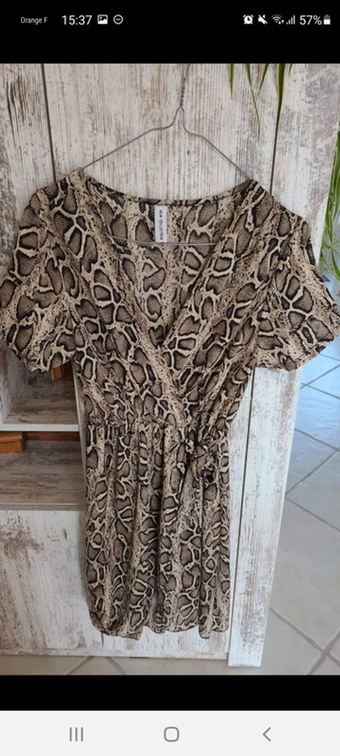 Robe courte léopard s