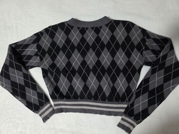 Pull cardigan gilet gris - photo numéro 9