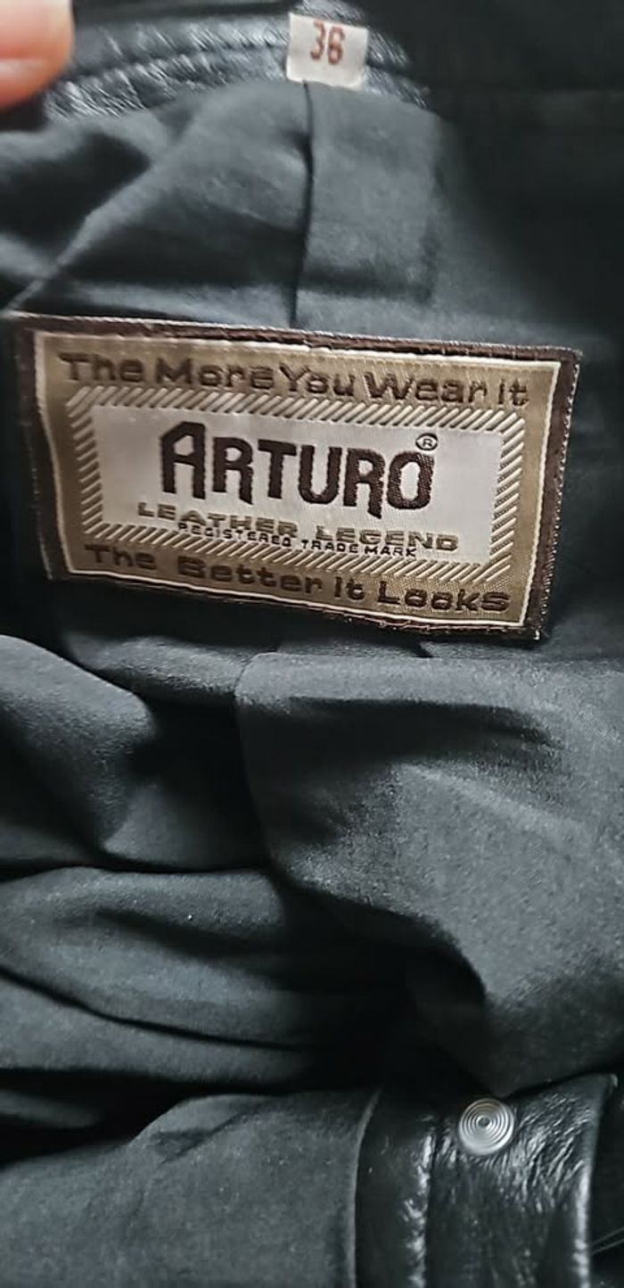 pantalon en cuir arturo - photo numéro 2