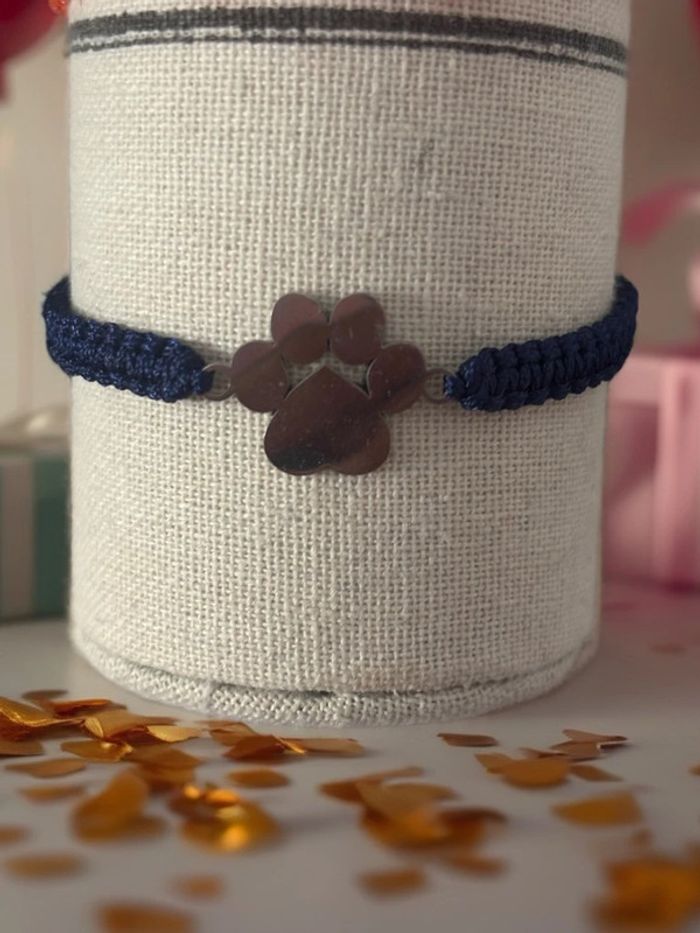 Bracelet pattes bleu - photo numéro 2