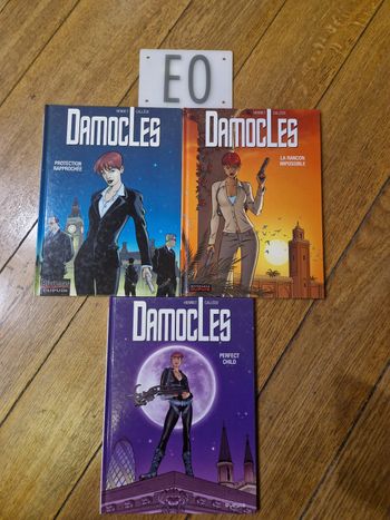 Lot de 3 bd damocles tome 1 à 3 en eo