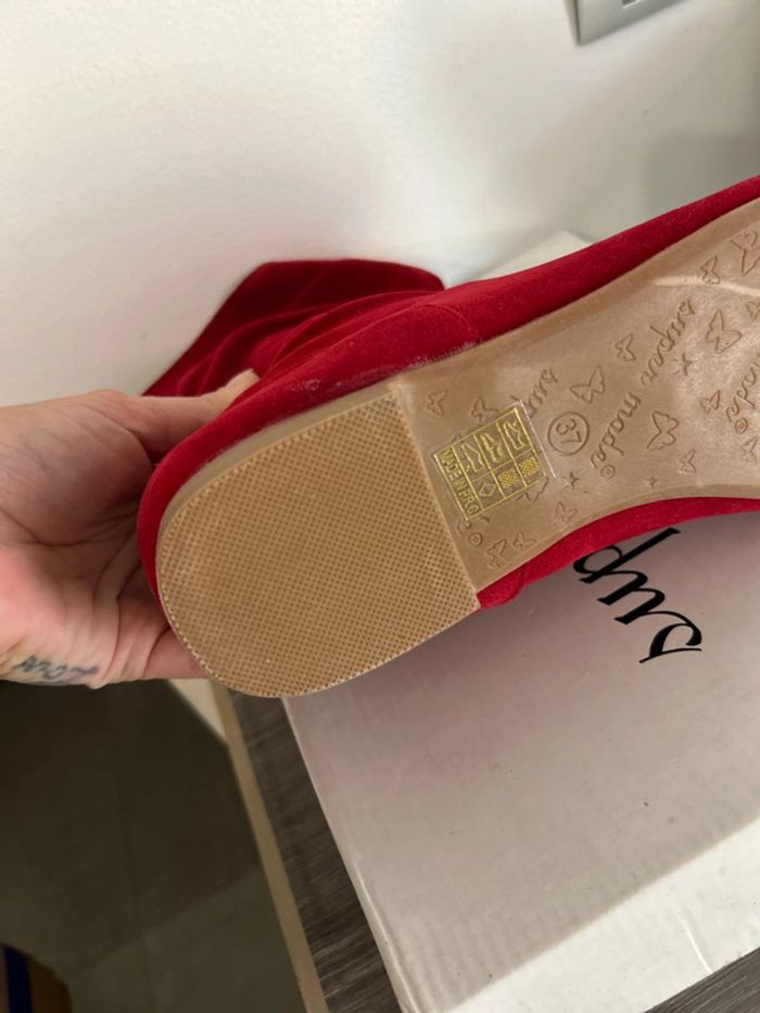 Bottines rouge bordeaux 37 - photo numéro 4