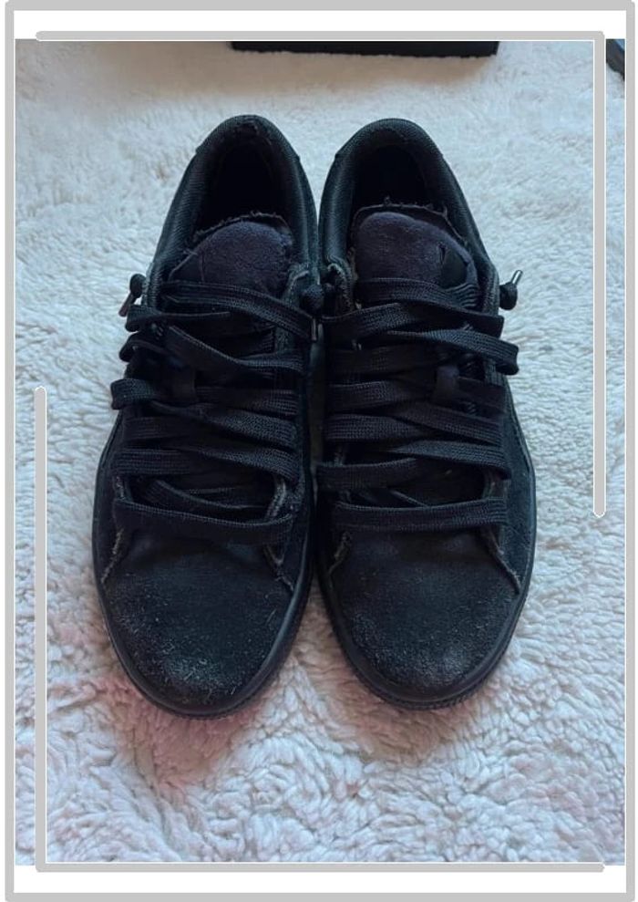 Basket puma Suède noir taille 38,5 - photo numéro 3