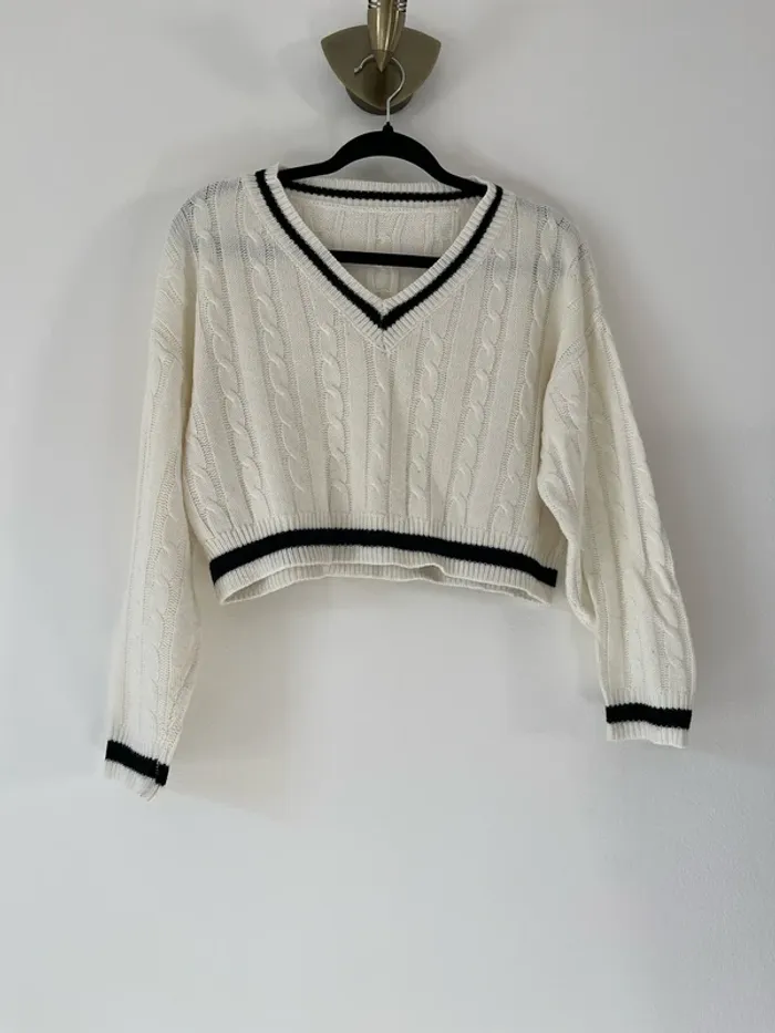 Pull blanc - photo numéro 2