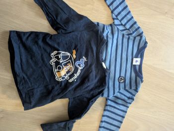 Lot 2 t-shirts manches longues 18mois