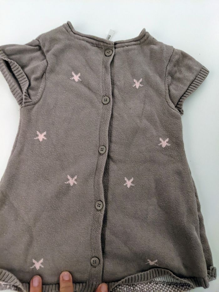 Robe pull orchestra 12 mois 74 cm tricoté jacquard - photo numéro 3