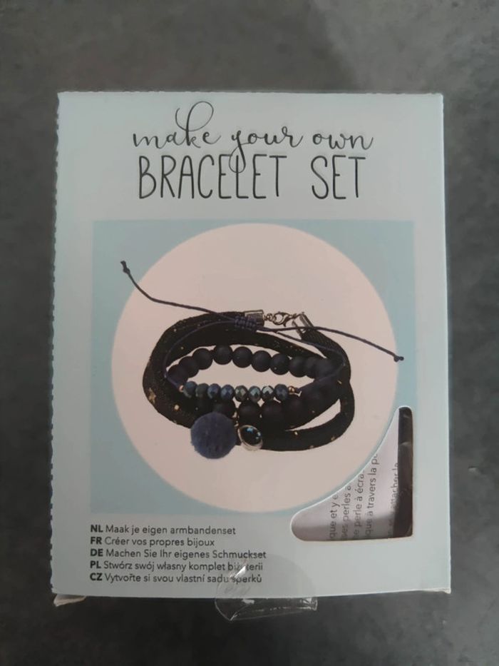 Diy set de création bracelet perles et jean
