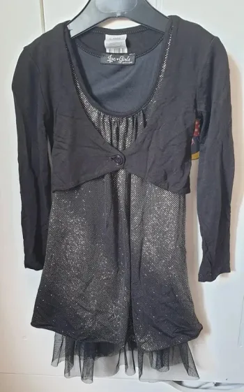 Jolie petite robe avec son gilet 3 ans