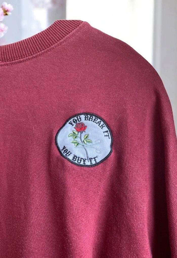 🎀Pull femme rouge bordeaux 100% coton taille S🎀 - photo numéro 5